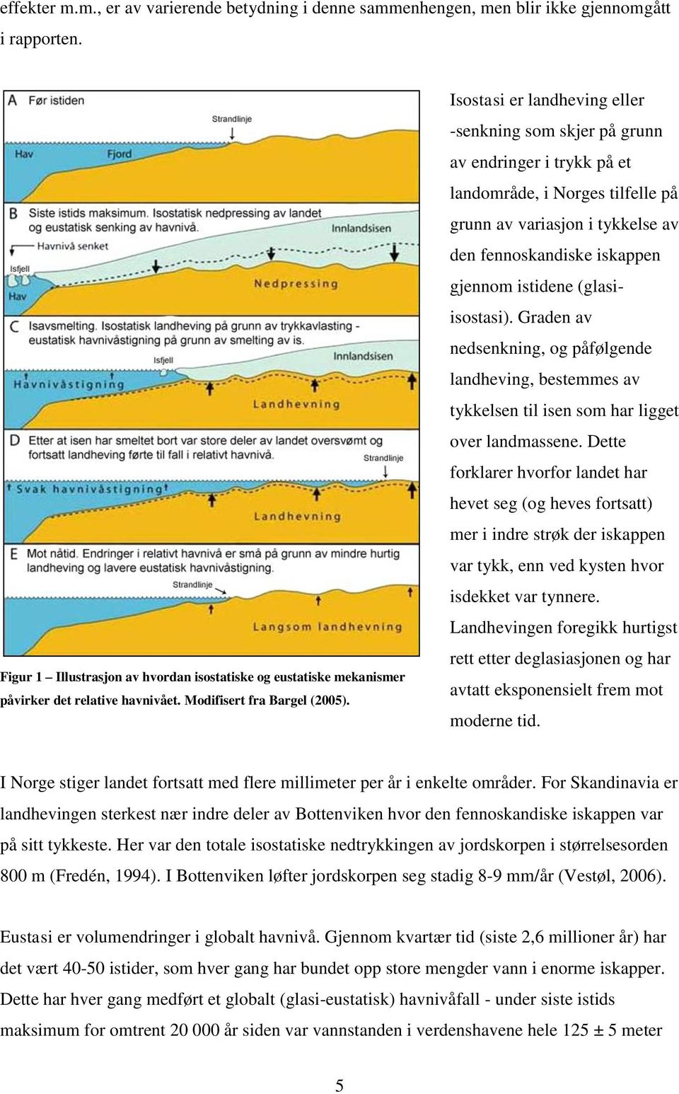 Isostasi er landheving eller -senkning som skjer på grunn av endringer i trykk på et landområde, i Norges tilfelle på grunn av variasjon i tykkelse av den fennoskandiske iskappen gjennom istidene