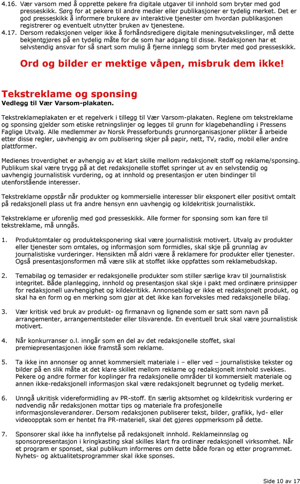 Trafikkregler for redaksjonen i Verdens Gang - PDF Gratis nedlasting