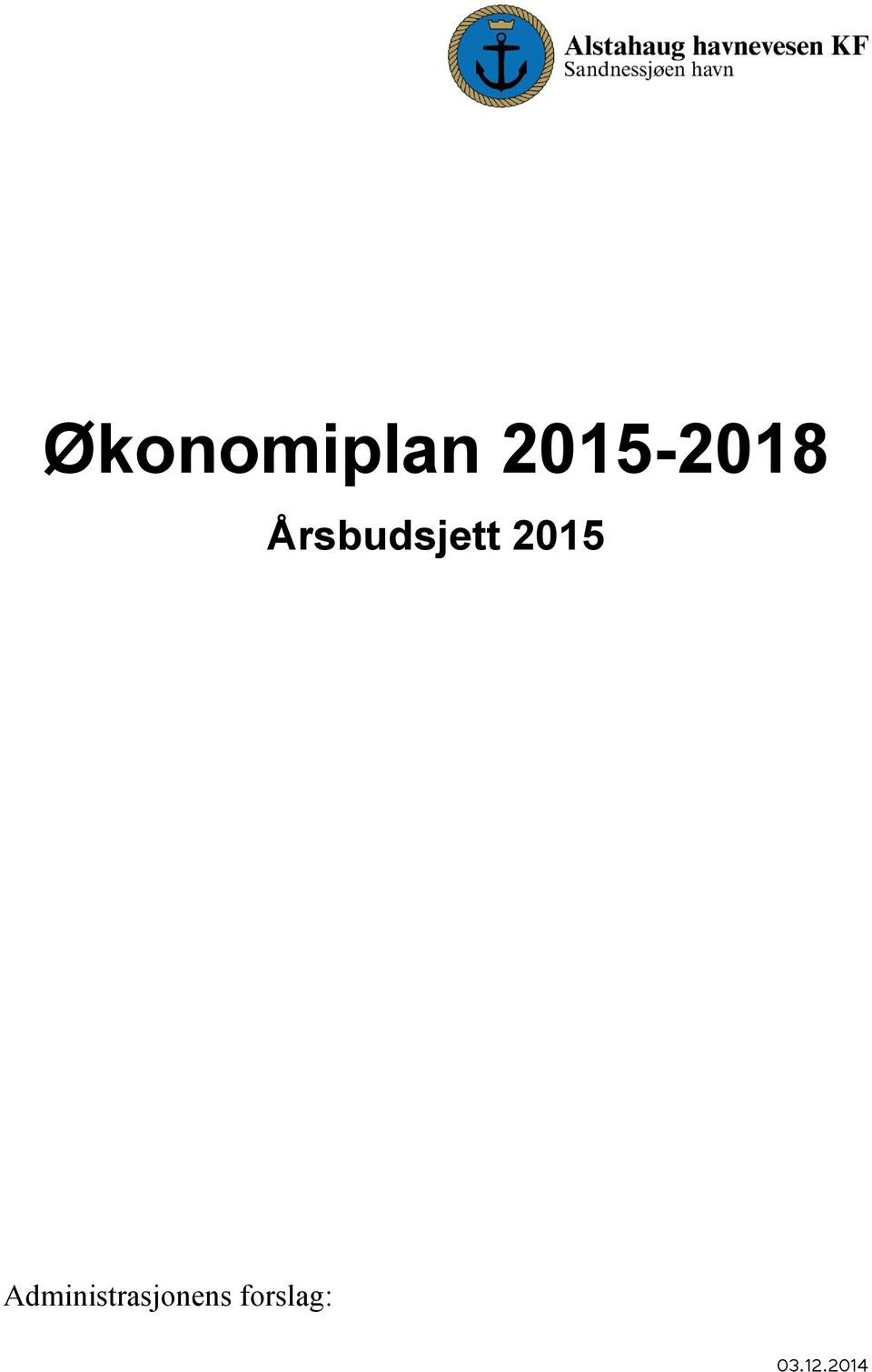 Årsbudsjett 2015