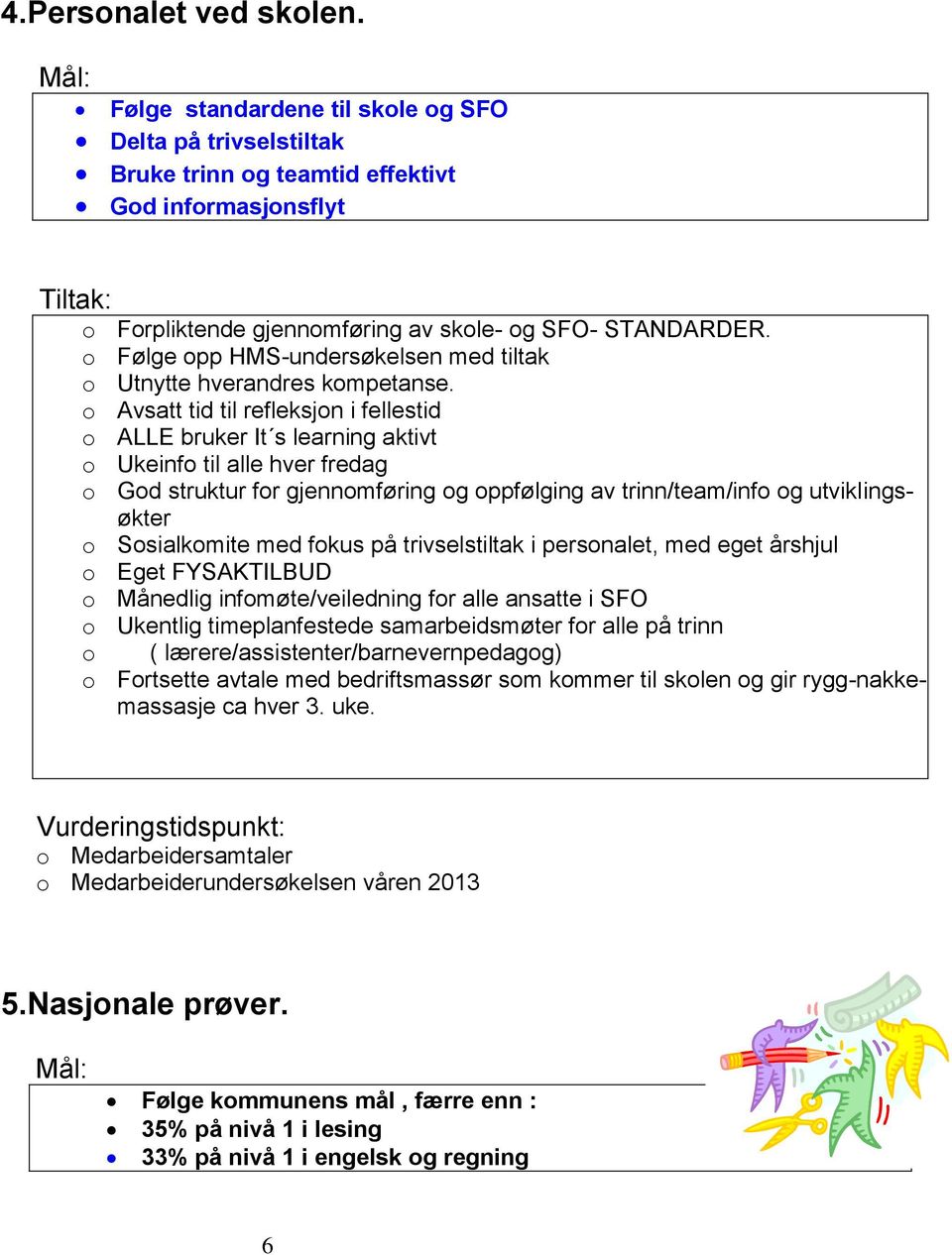 o Avsatt tid til refleksjon i fellestid o ALLE bruker It s learning aktivt o Ukeinfo til alle hver fredag o God struktur for gjennomføring og oppfølging av trinn/team/info og utviklingsøkter o