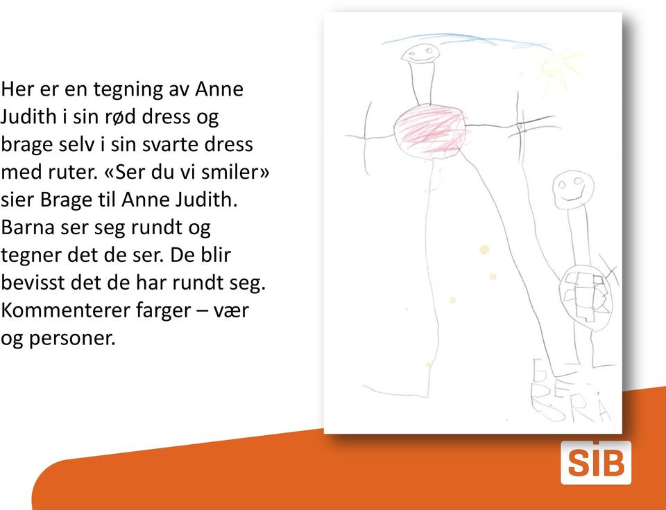 «Ser du vi smiler» sier Brage til Anne Judith.