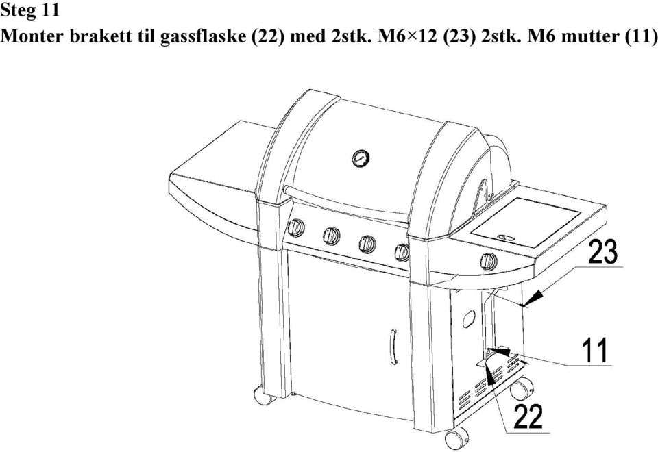 gassflaske (22) med