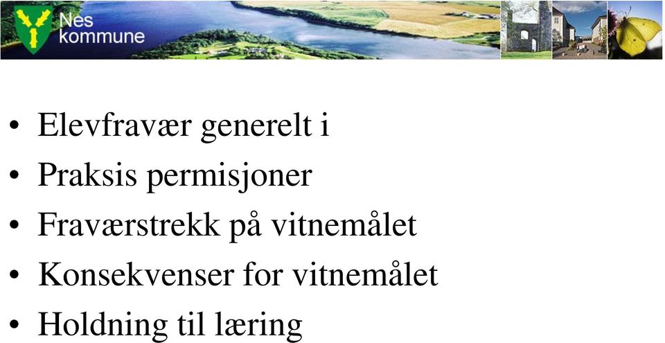 Fraværstrekk på vitnemålet