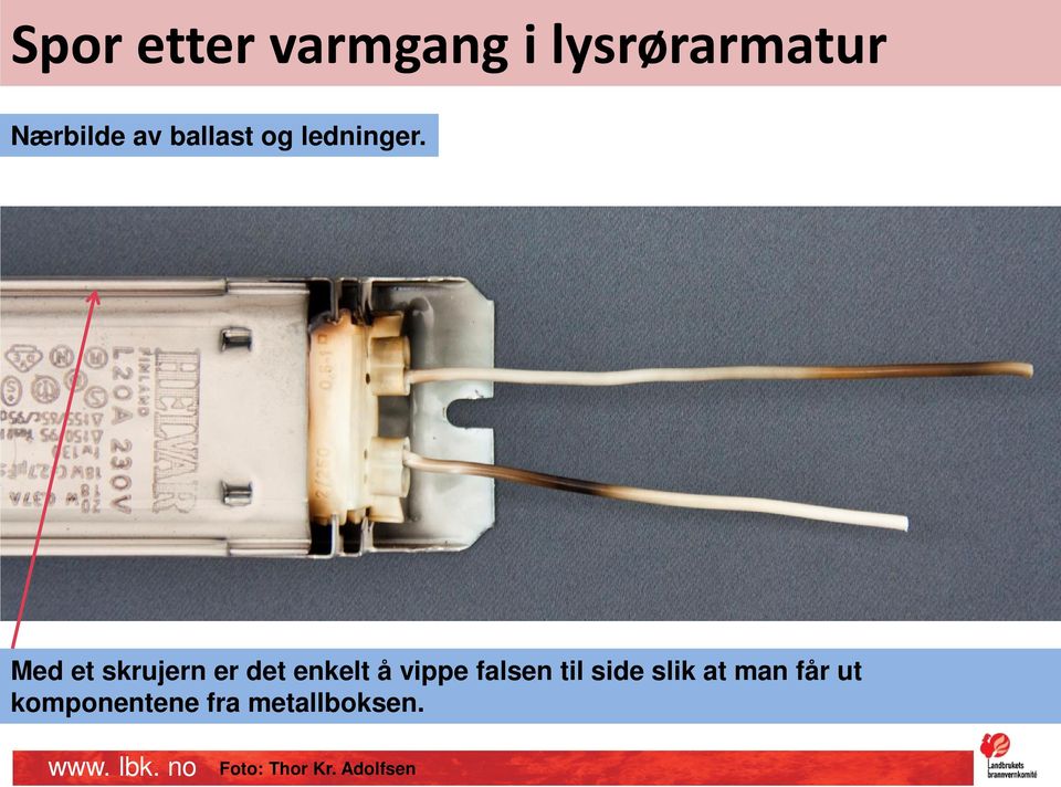 falsen til side slik at man får ut