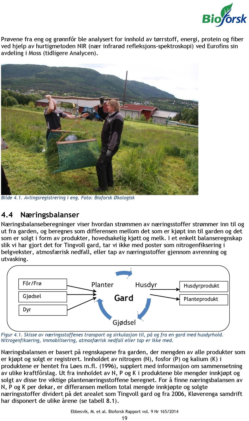 4 Næringsbalanser Næringsbalanseberegninger viser hvordan strømmen av næringsstoffer strømmer inn til og ut fra garden, og beregnes som differensen mellom det som er kjøpt inn til garden og det som