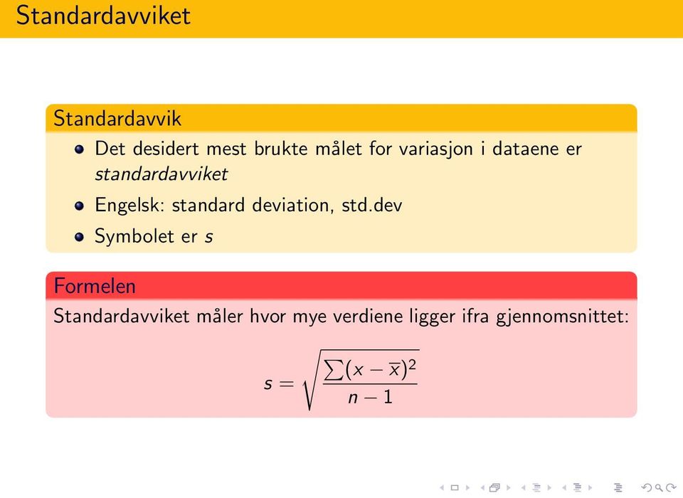 deviation, std.