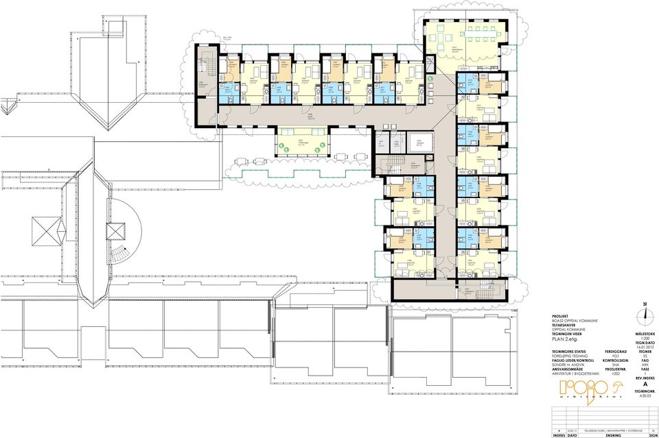 m², m² 0 x 0 = 00,0 m²,0 m² 0,0 m²,0 m², m² BOS OPPDL KOMMUE OPPDL KOMMUE TEGIGE VISER PL.etg.