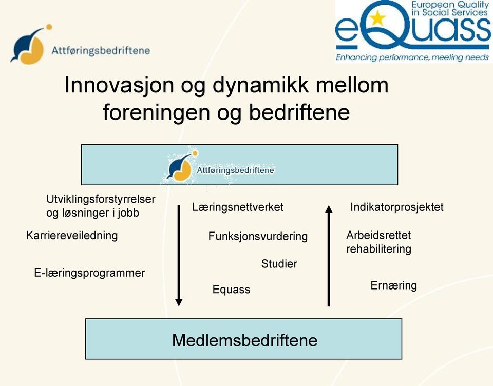 E-læringsprogrammer Læringsnettverket Funksjonsvurdering Studier