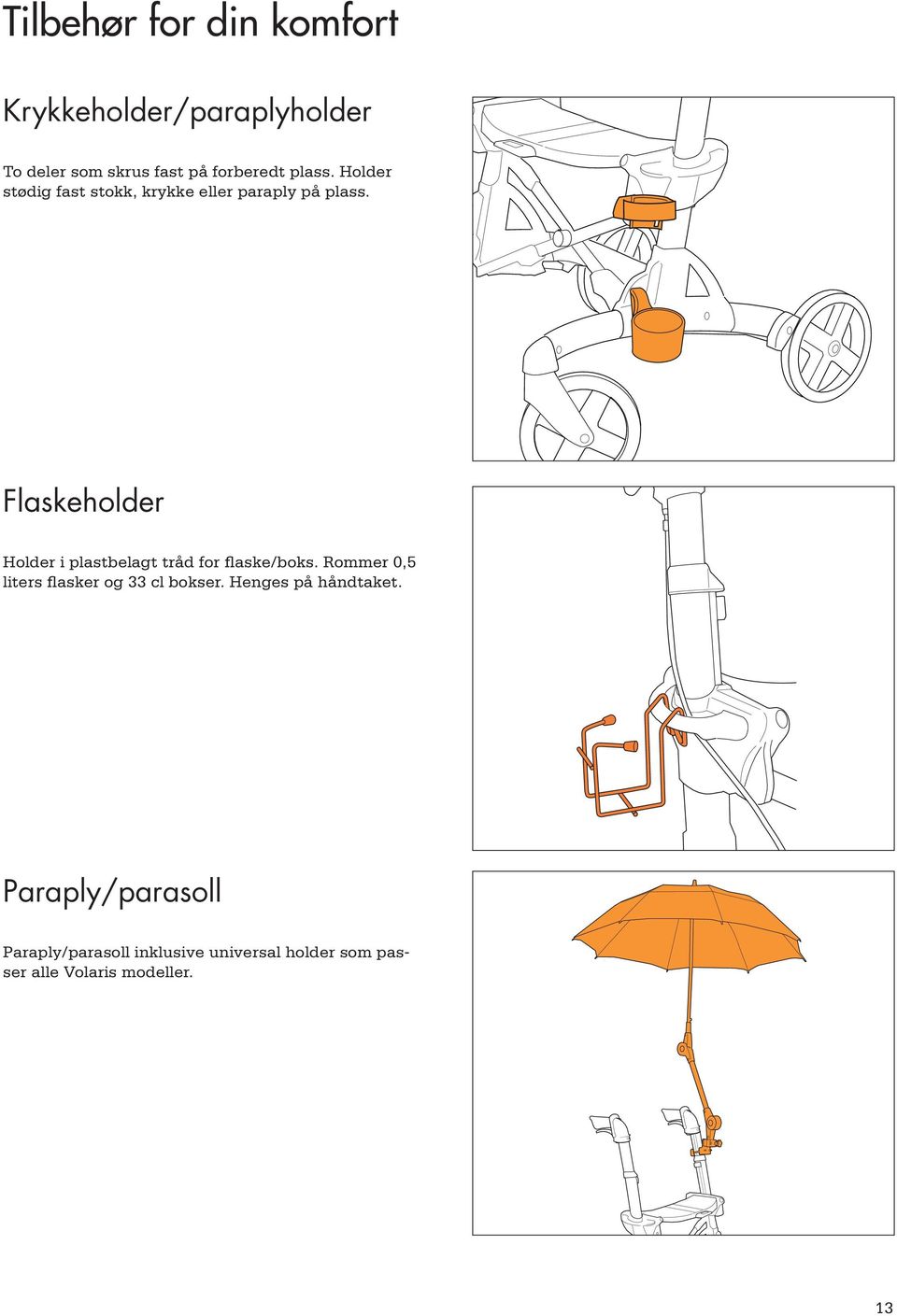 Flaskeholder Holder i plastbelagt tråd for flaske/boks.