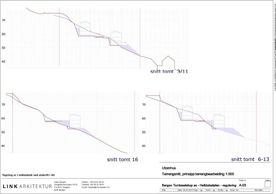 :Konr.:Godkj.:nsv.: Tomeselskap prinsipp.. as errengbearbeiding - Helldalssølen - regulering :.