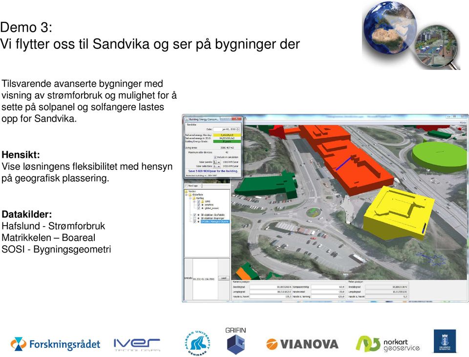 solfangere lastes opp for Sandvika.