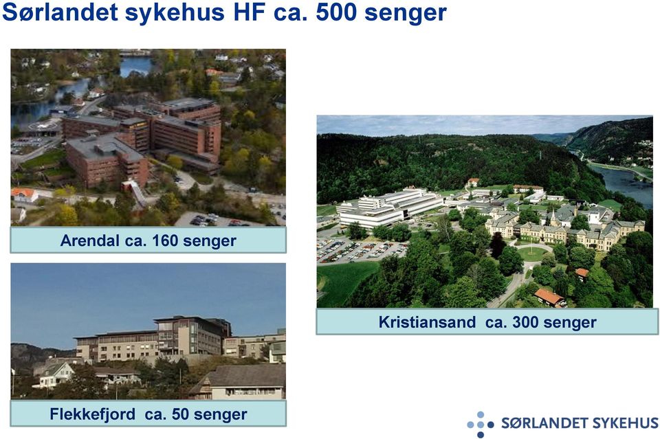 160 senger Kristiansand ca.