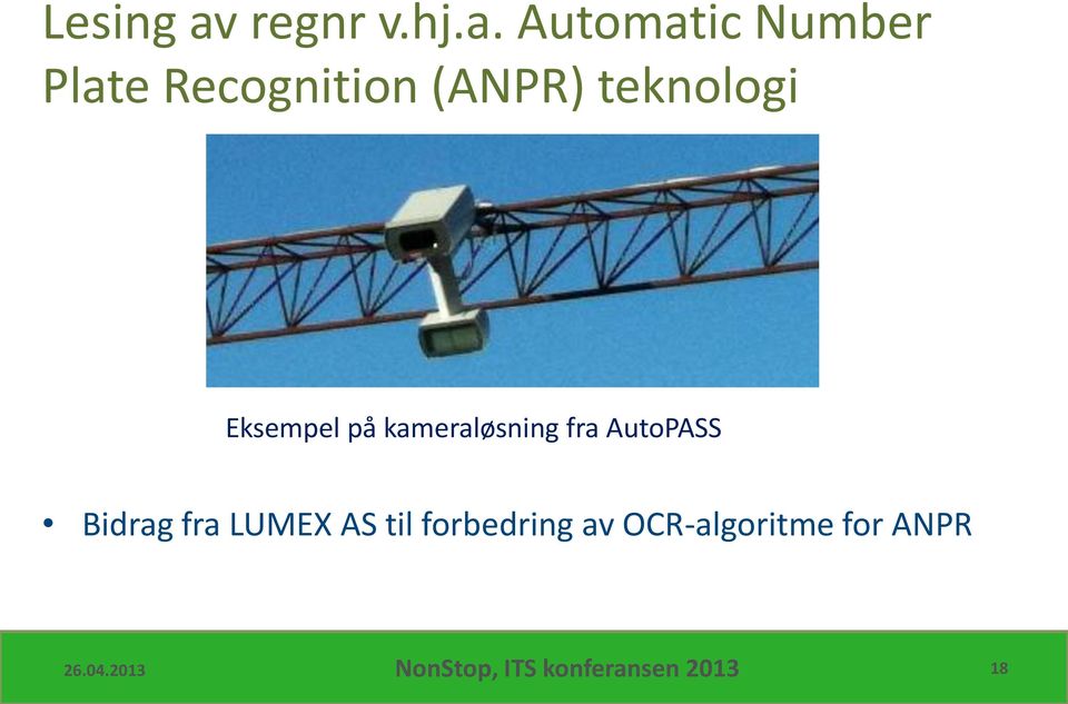 Automatic Number Plate Recognition (ANPR) teknologi