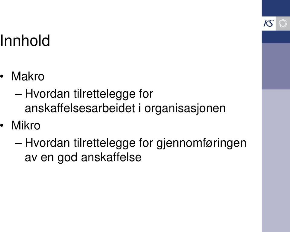 organisasjonen Mikro Hvordan