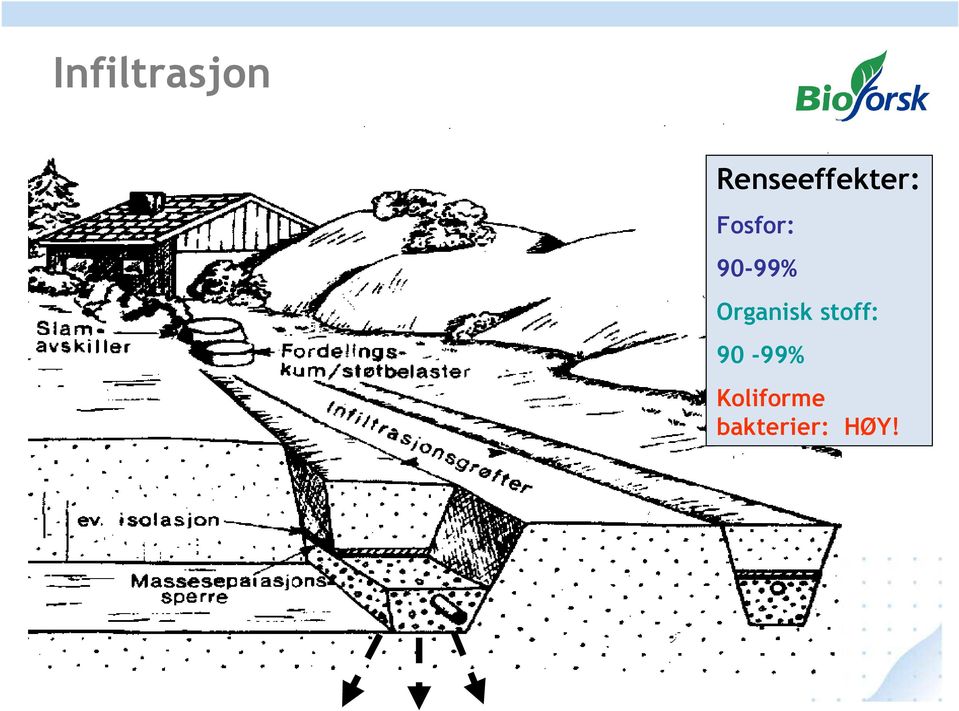 90-99% Organisk stoff: