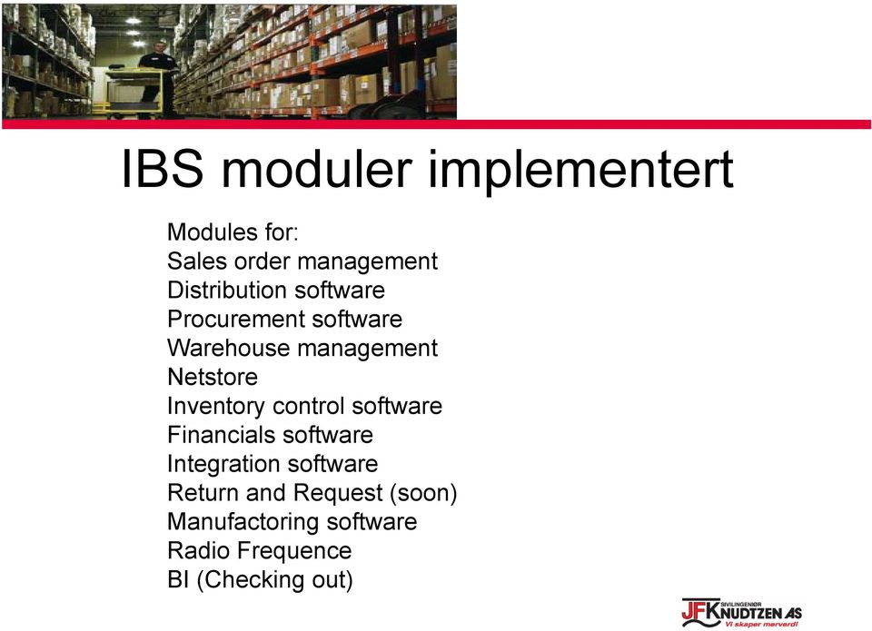 Netstore Inventory control software Financials software Integration