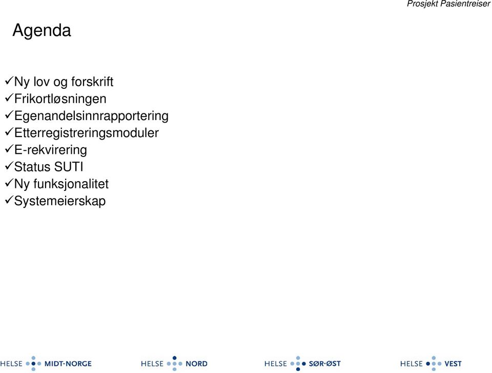 Egenandelsinnrapportering