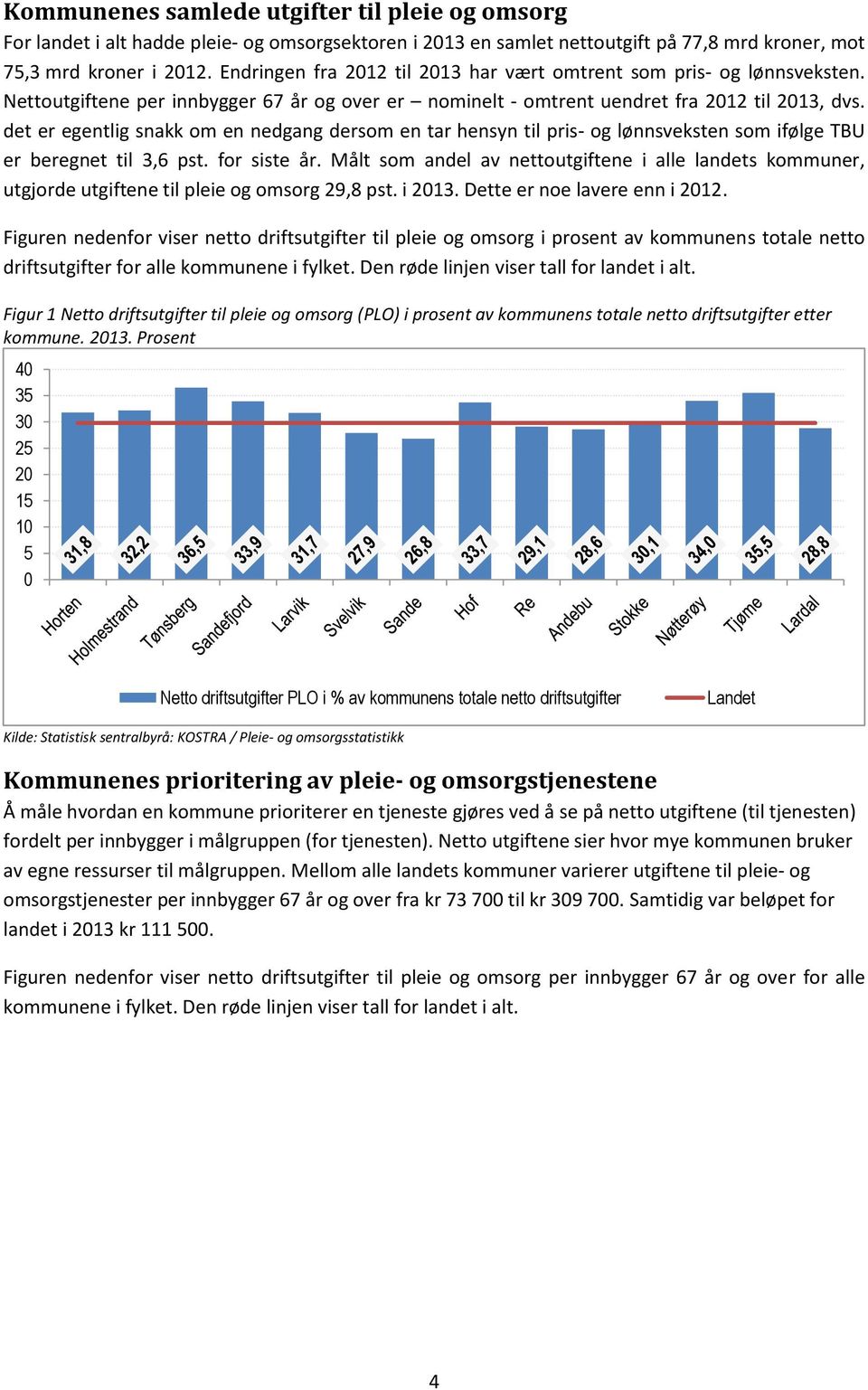 det er egentlig snakk om en nedgang dersom en tar hensyn til pris- og lønnsveksten som ifølge TBU er beregnet til 3,6 pst. for siste år.