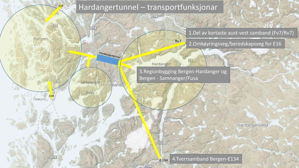 Omkøyringsveg/beredskapsveg for E16 Samnanger Hardanger 3.