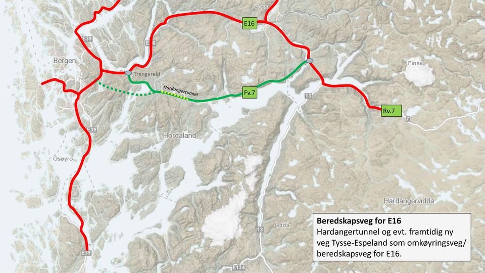 Hardangertunnel og evt.