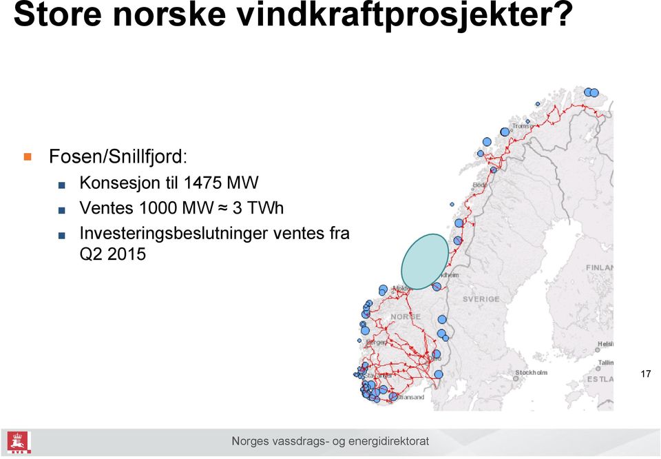 uavklart nettsituasjon Fosen/Snillfjord: Konsesjon