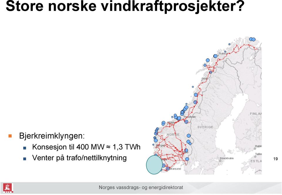 nettsituasjon Fosen/Snillfjord: Konsesjon til 1475 MW