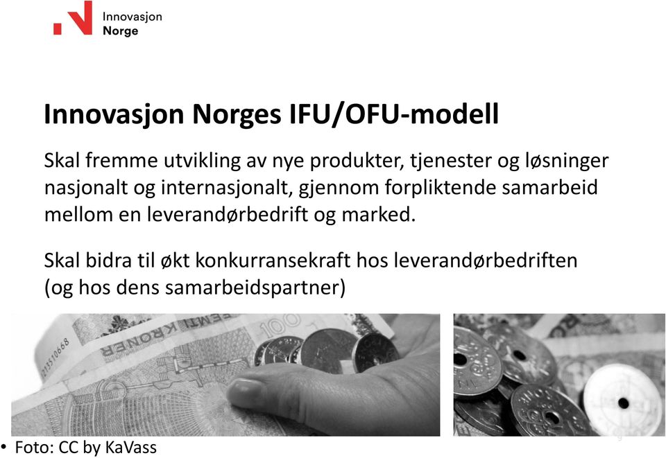 samarbeid mellom en leverandørbedrift og marked.