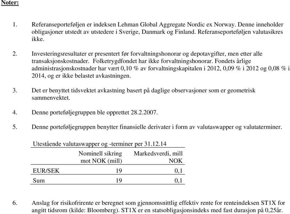 Folketrygdfondet har ikke forvaltningshonorar.