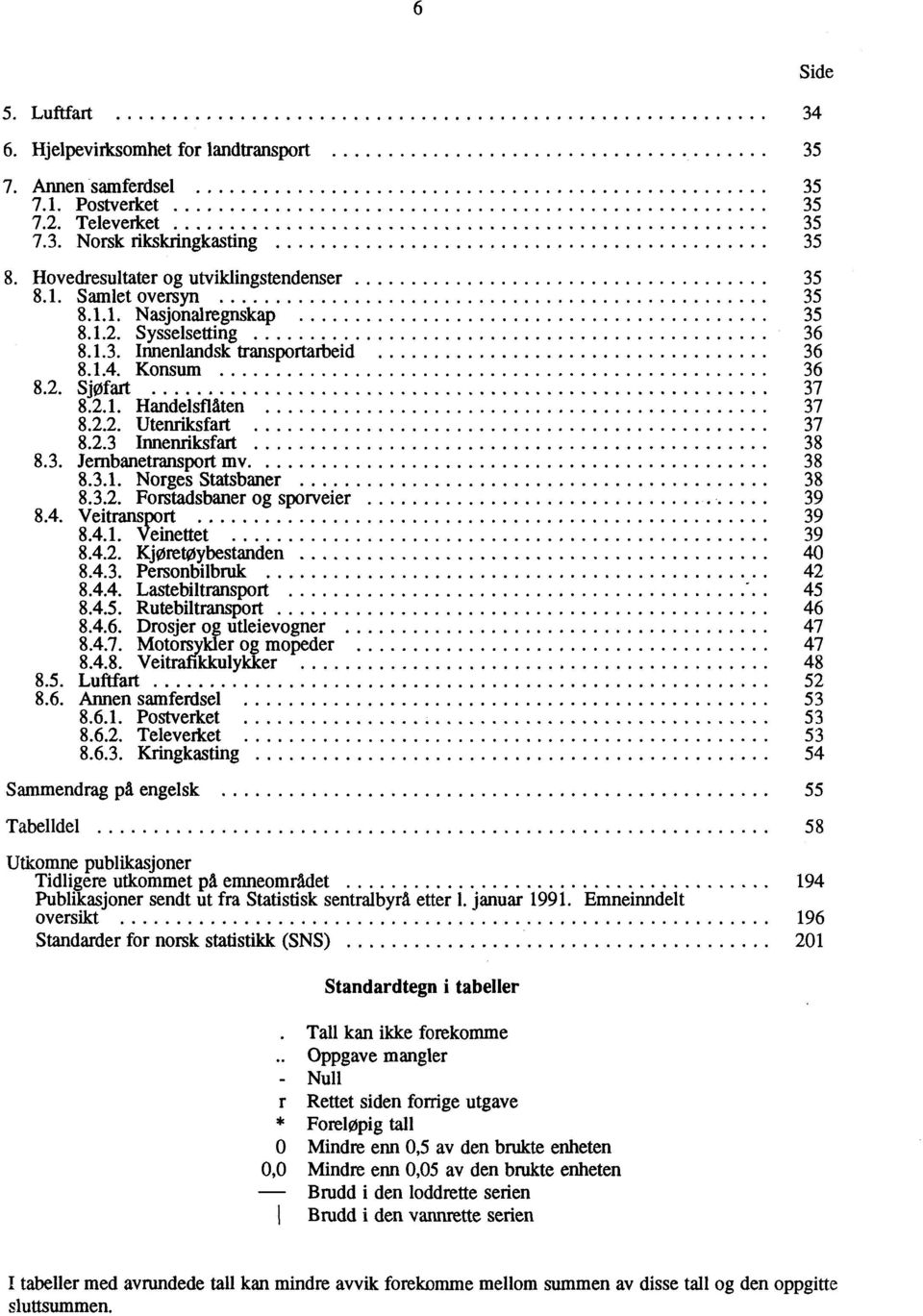 38 8.3.1. Norges Statsbaner 38 8.3.2. Forstadsbaner og sporveier 39 8.4. Veitransport 39 8.4.1. Veinettet 39 8.4.2. Kjøretinbestanden 40 8.4.3. Personbilbruk 42 8.4.4. Lastebiltransport 45 