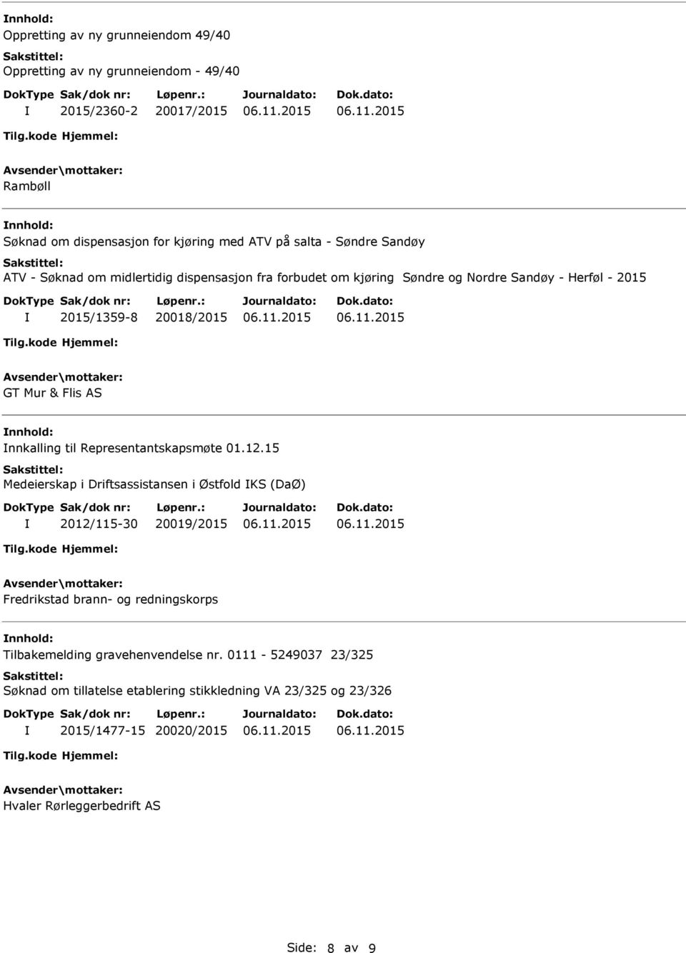 AS nnkalling til Representantskapsmøte 01.12.