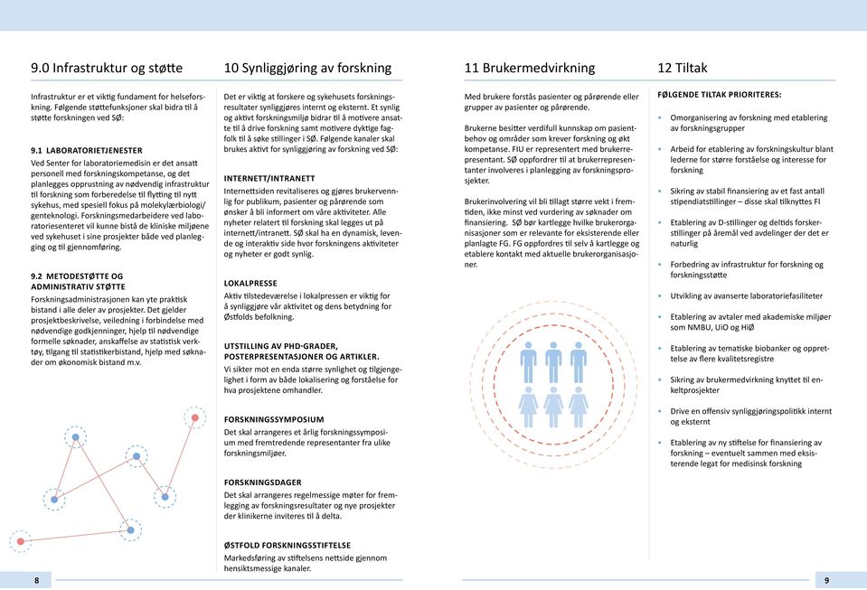 1 LABORATORIETJENESTER Ved Senter for laboratoriemedisin er det ansatt personell med forskningskompetanse, og det planlegges opprustning av nødvendig infrastruktur til forskning som forberedelse til