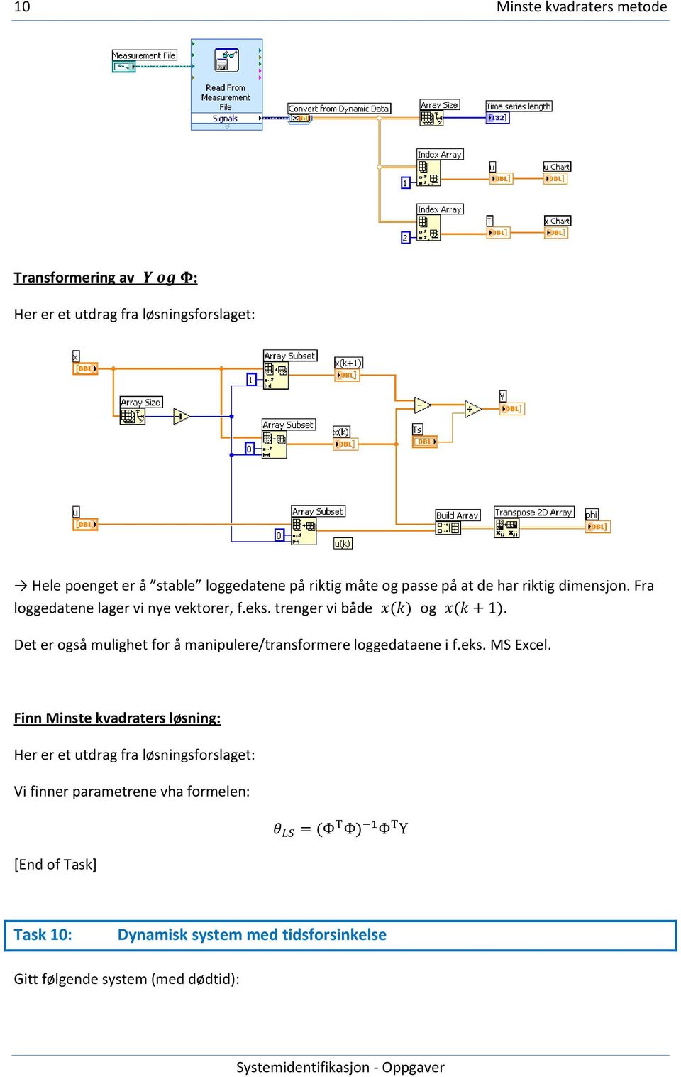 Det er også mulighet for å manipulere/transformere loggedataene i f.eks. MS Excel.