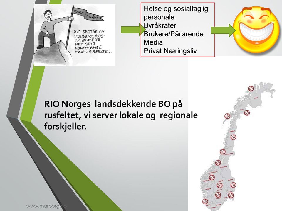 Norges landsdekkende BO på rusfeltet, vi