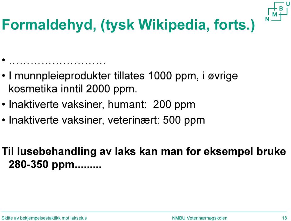 inntil 2000 ppm.