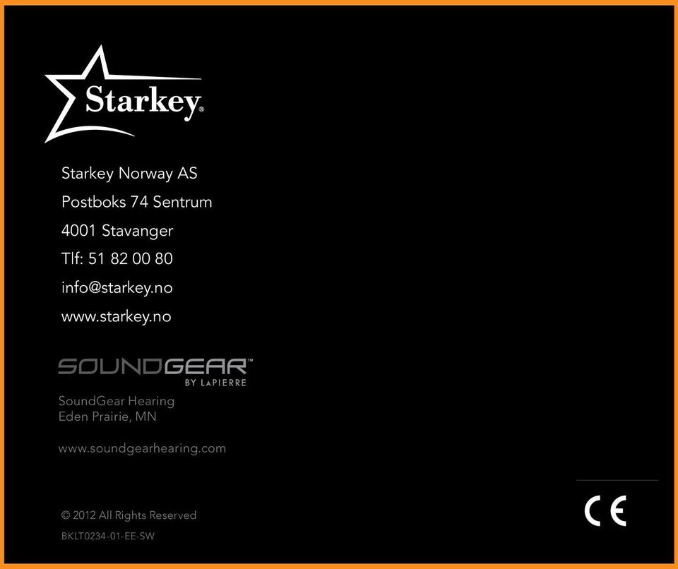 starkey.no SoundGear Hearing Eden Prairie, MN www.