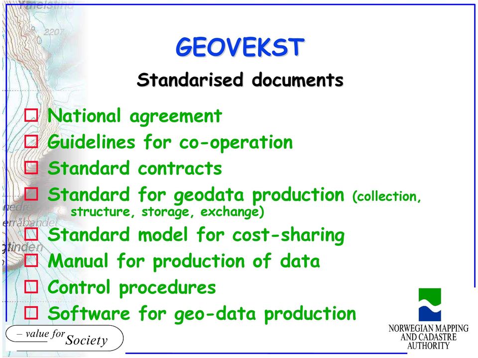 (collection, structure, storage, exchange) Standard model for