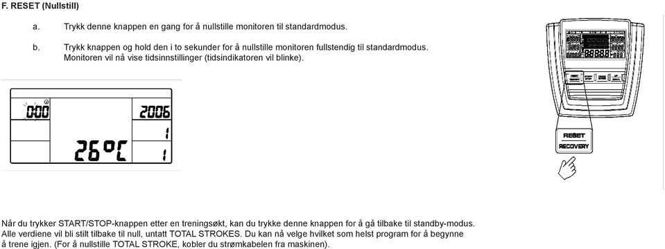 Monitoren vil nå vise tidsinnstillinger (tidsindikatoren vil blinke).