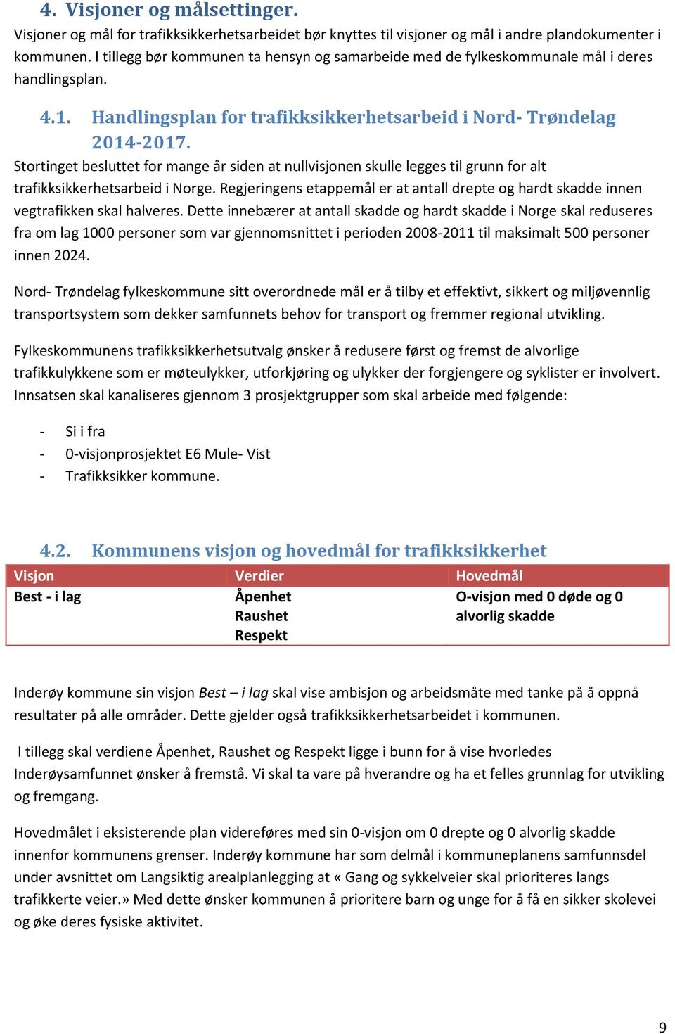 Stortinget besluttet for mange år siden at nullvisjonen skulle legges til grunn for alt trafikksikkerhetsarbeid i Norge.