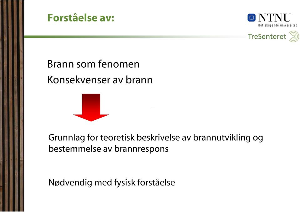 teoretisk beskrivelse av brannutvikling og