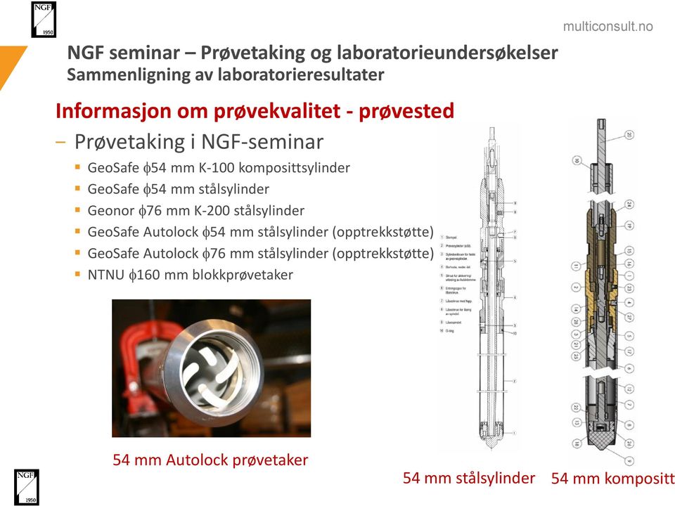 Autolock f54 mm stålsylinder (opptrekkstøtte) GeoSafe Autolock f76 mm stålsylinder