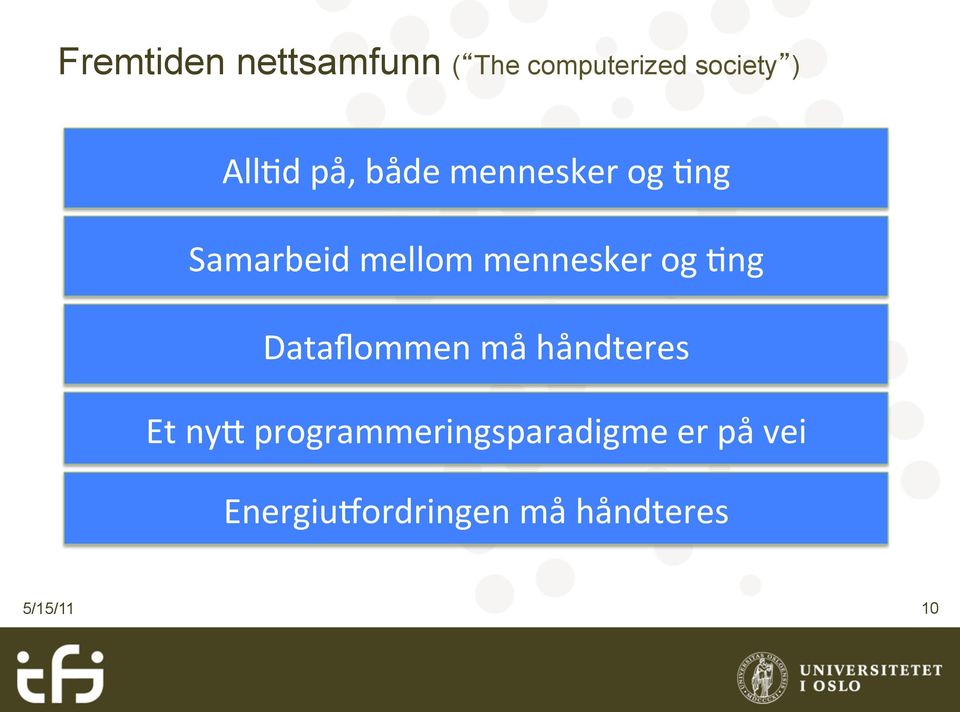 mennesker og (ng Dataflommen må håndteres Et ny_