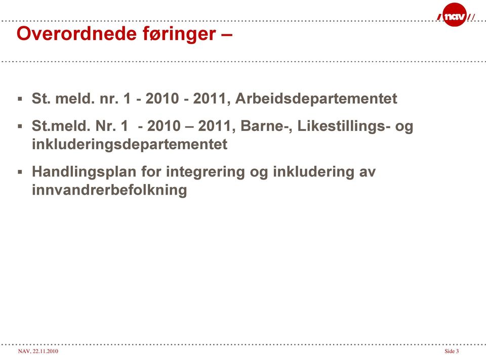 1-2010 2011, Barne-, Likestillings- og