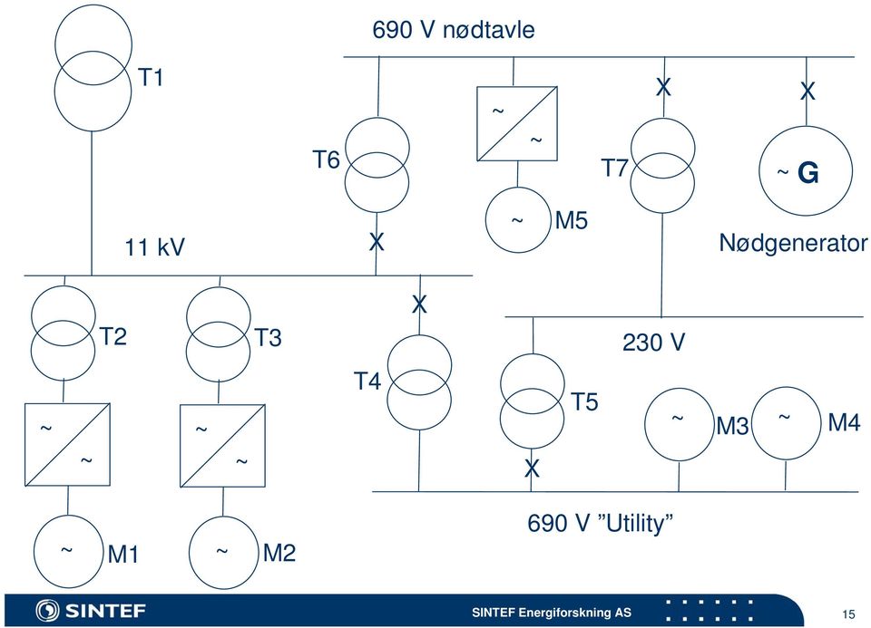 T2 T3 X 230 V ~ ~ ~ ~ T4 X T5 ~