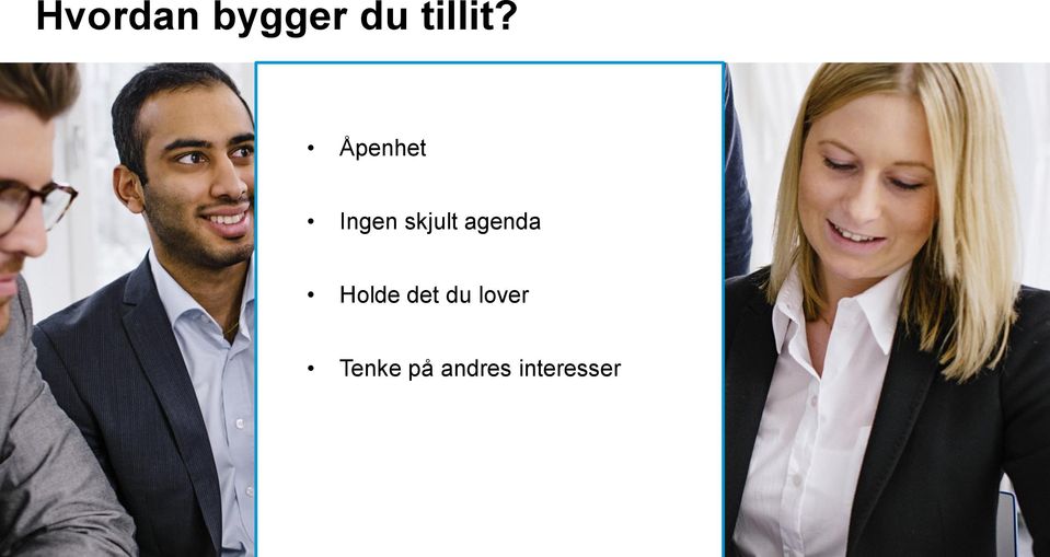 agenda Holde det du lover