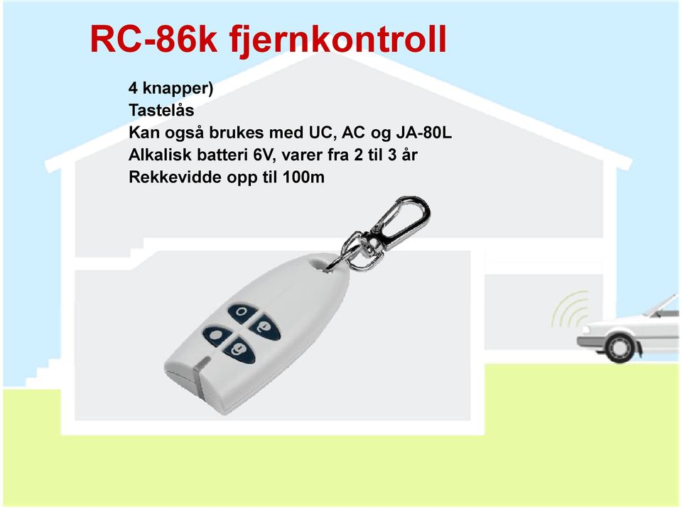 og JA-80L Alkalisk batteri 6V,