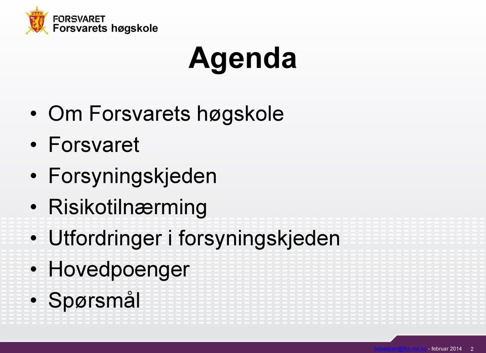 Utfordringer i forsyningskjeden