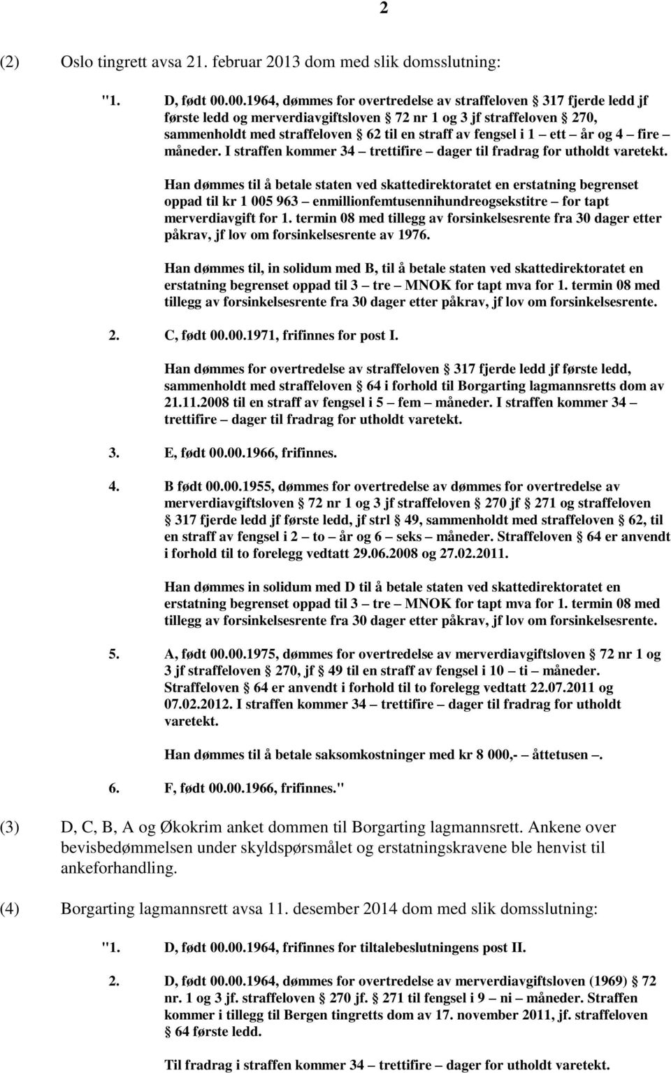 ett år og 4 fire måneder. I straffen kommer 34 trettifire dager til fradrag for utholdt varetekt.