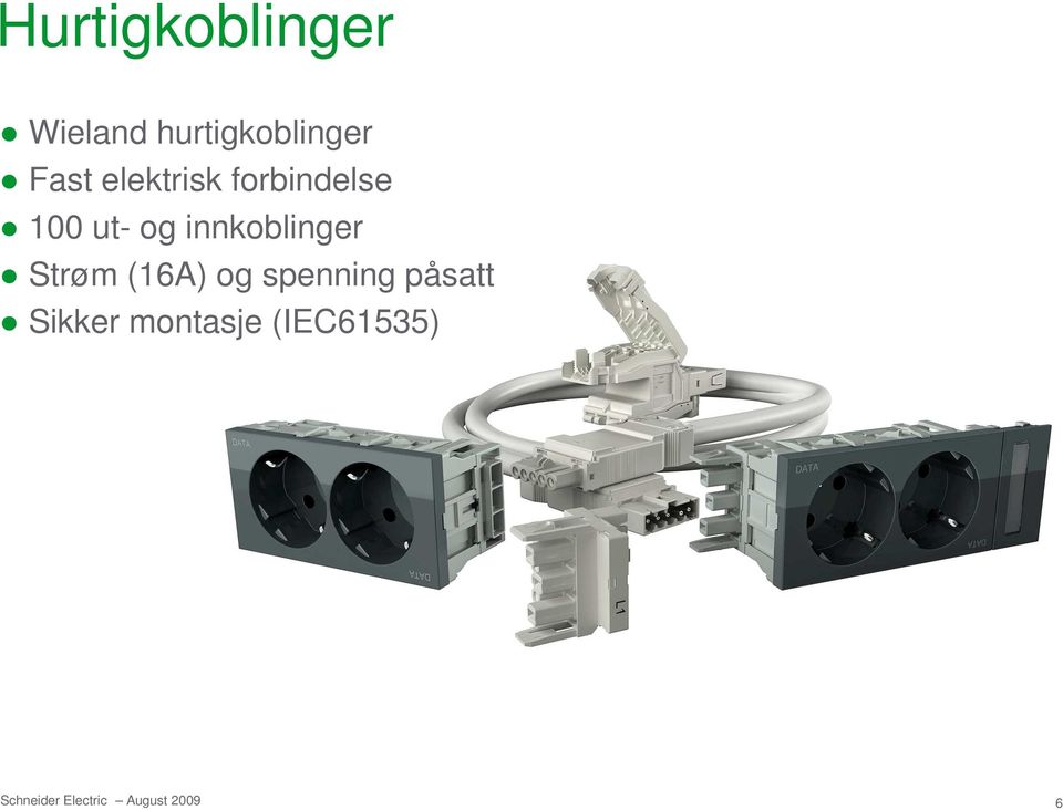 forbindelse 100 ut- og innkoblinger