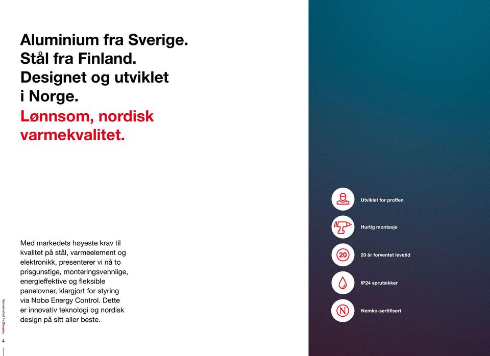 presenterer vi nå to prisgunstige, monteringsvennlige, energieffektive og fleksible panelovner, klargjort for styring via