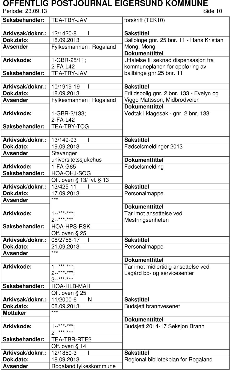 : 10/1919-19 I Sakstittel Fritidsbolig gnr. 2 bnr. 133 - Evelyn og Avsender Fylkesmannen i Rogaland Viggo Mattsson, Midbrødveien 1-GBR-2/133; Vedtak i klagesak - gnr. 2 bnr. 133 TEA-TBY-TOG Arkivsak/doknr.